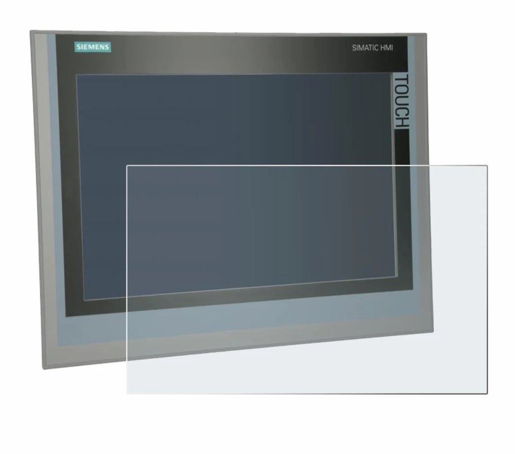 Abbildung des Geräts Siemens Simatic HMI TP 1500 Comfort mit einer Vielzahl des Displayschutzes.