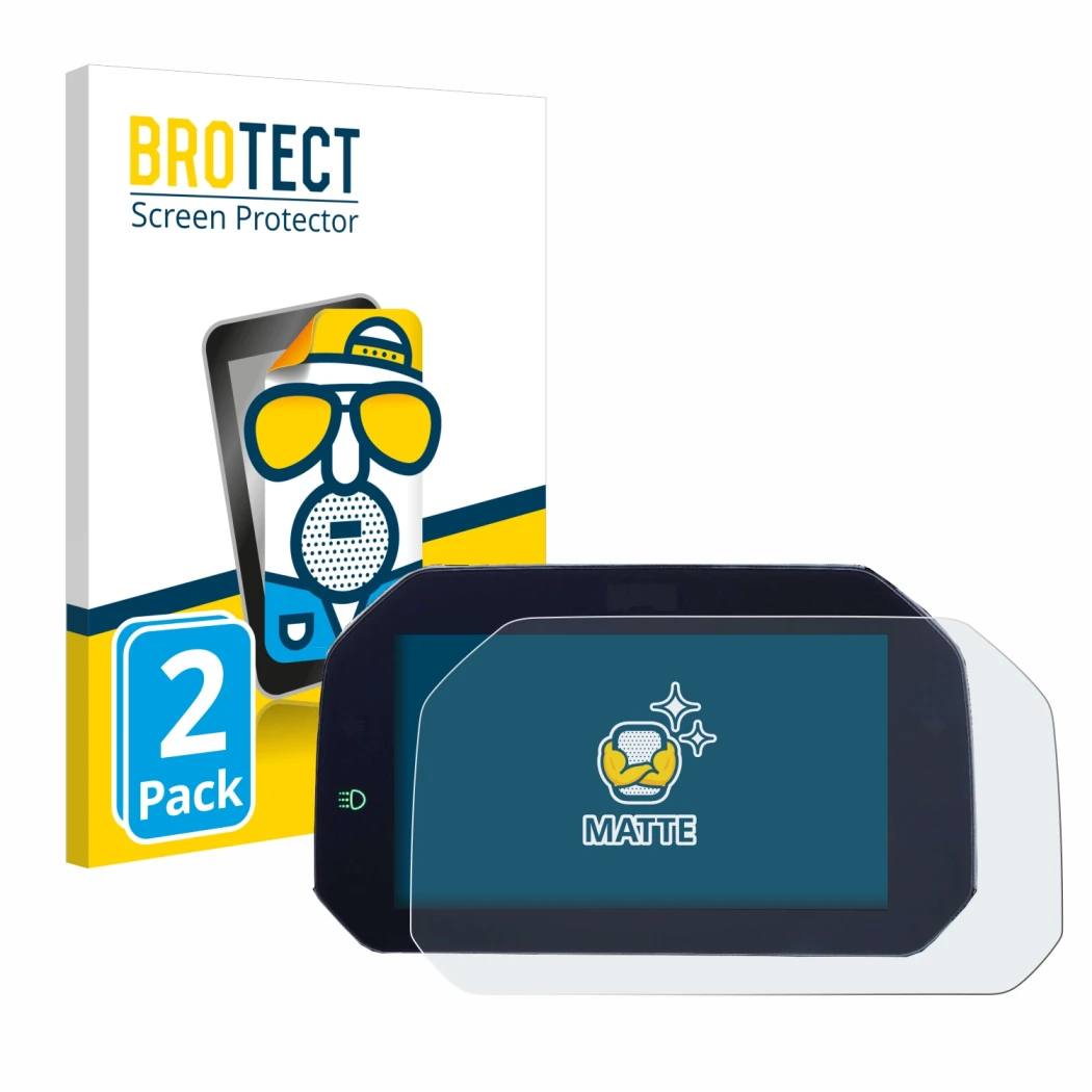 Vorderseite einer Produktverpackung mit dem Markenlogo BROTECT. Daneben ist das Gerät BMW S 1000 XR 2020 Connectivity TFT 6.5