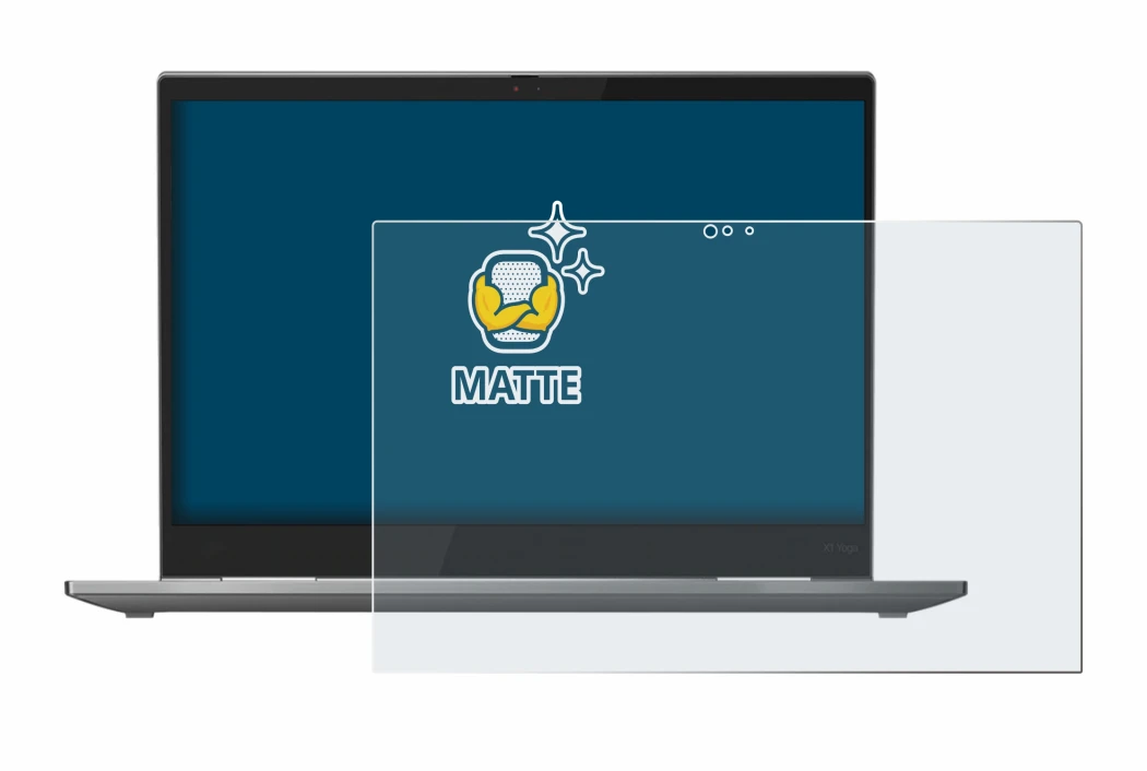 Abbildung des Geräts Lenovo ThinkPad X1 Yoga (5. Gen.) mit einer Vielzahl des Displayschutzes.