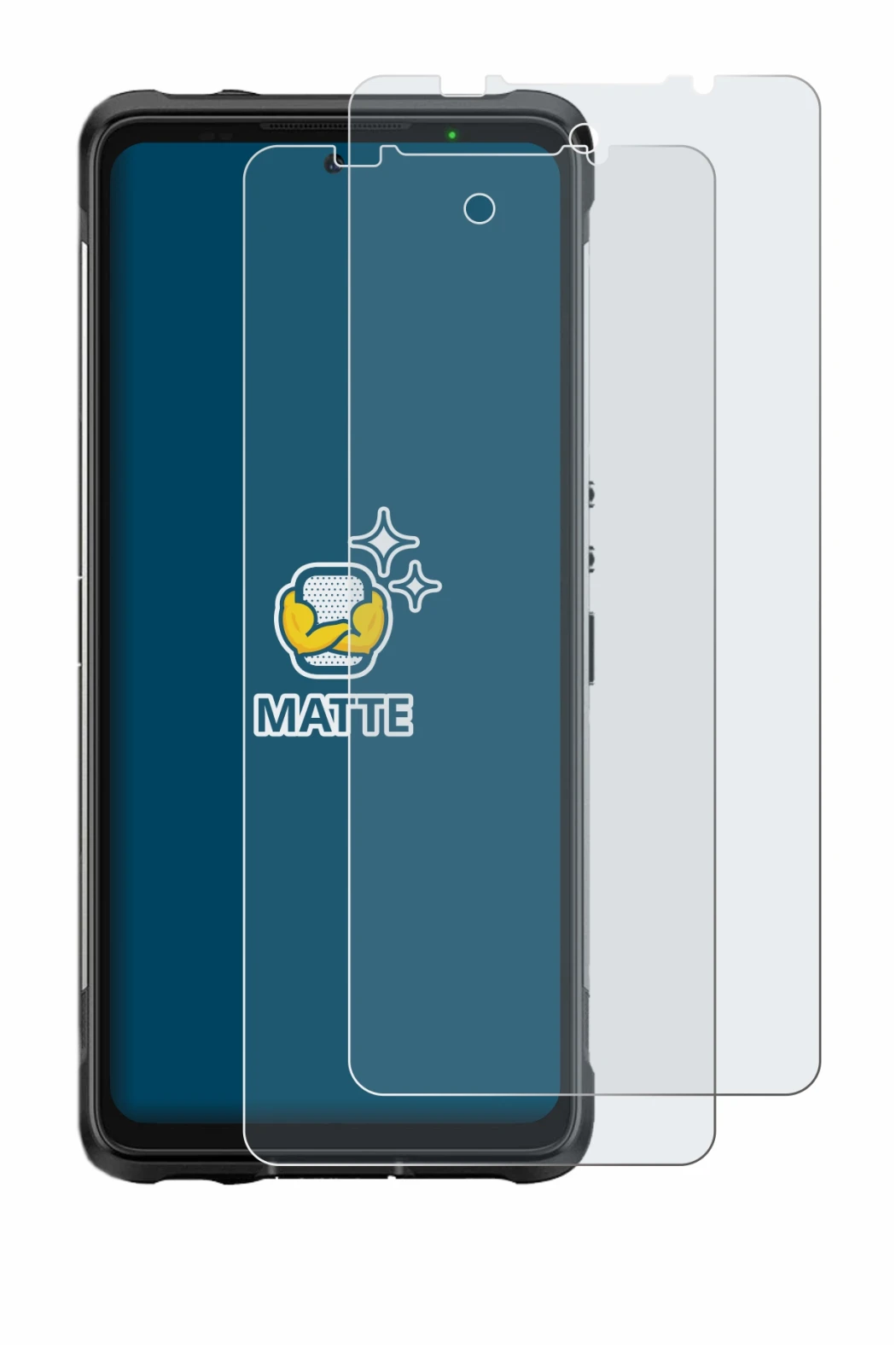 Abbildung des Geräts Ulefone Armor 10 5G mit einer Vielzahl des Displayschutzes.