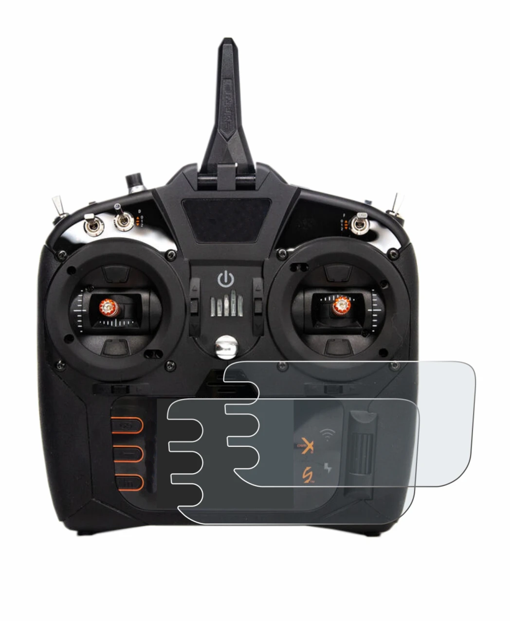 Abbildung des Geräts Spektrum NX8 mit einer Vielzahl des Displayschutzes.