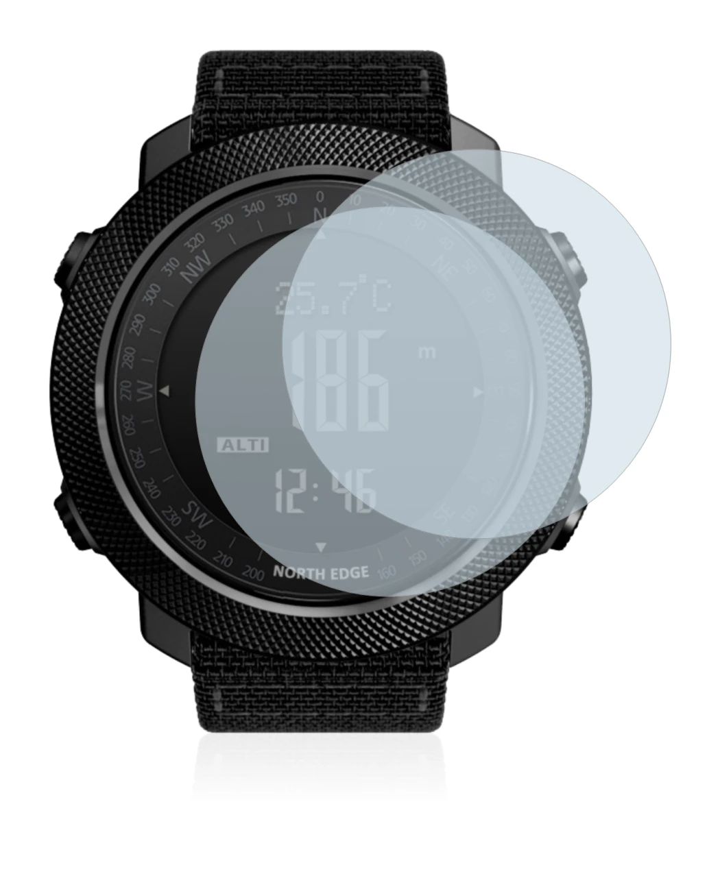 Abbildung des Geräts North Edge Apache mit einer Vielzahl des Displayschutzes.