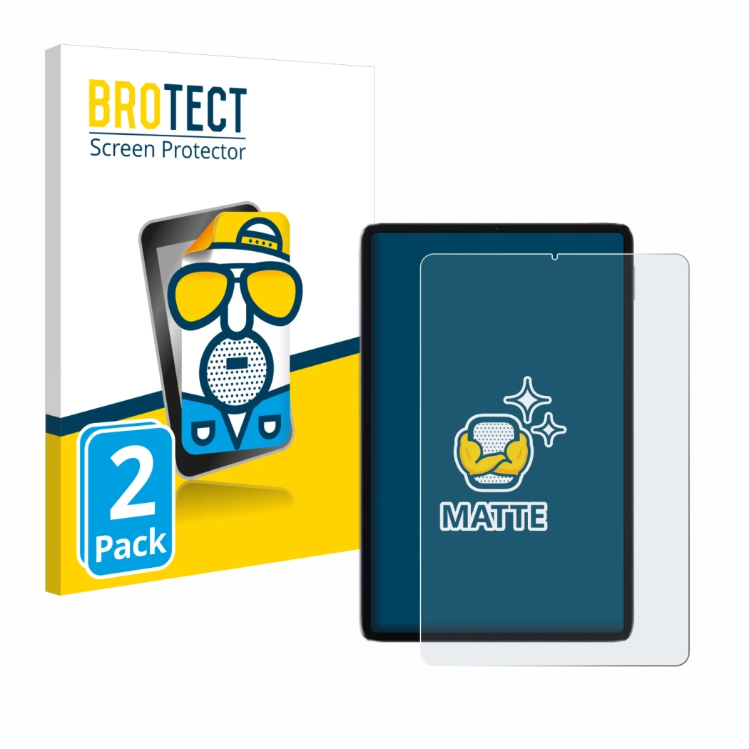 Vorderseite einer Produktverpackung mit dem Markenlogo BROTECT. Daneben ist das Gerät Xiaomi Mi Pad 5 mit dem zugehörigen Disp