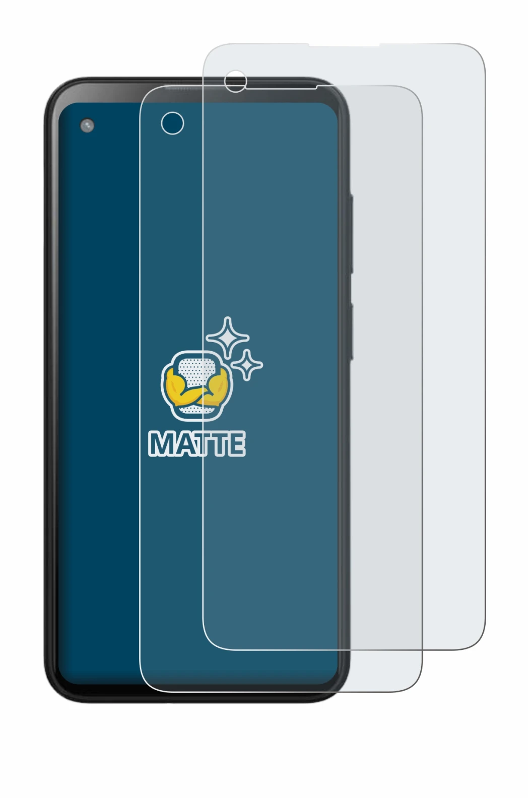 Abbildung des Geräts Blackview BL5000 mit einer Vielzahl des Displayschutzes.