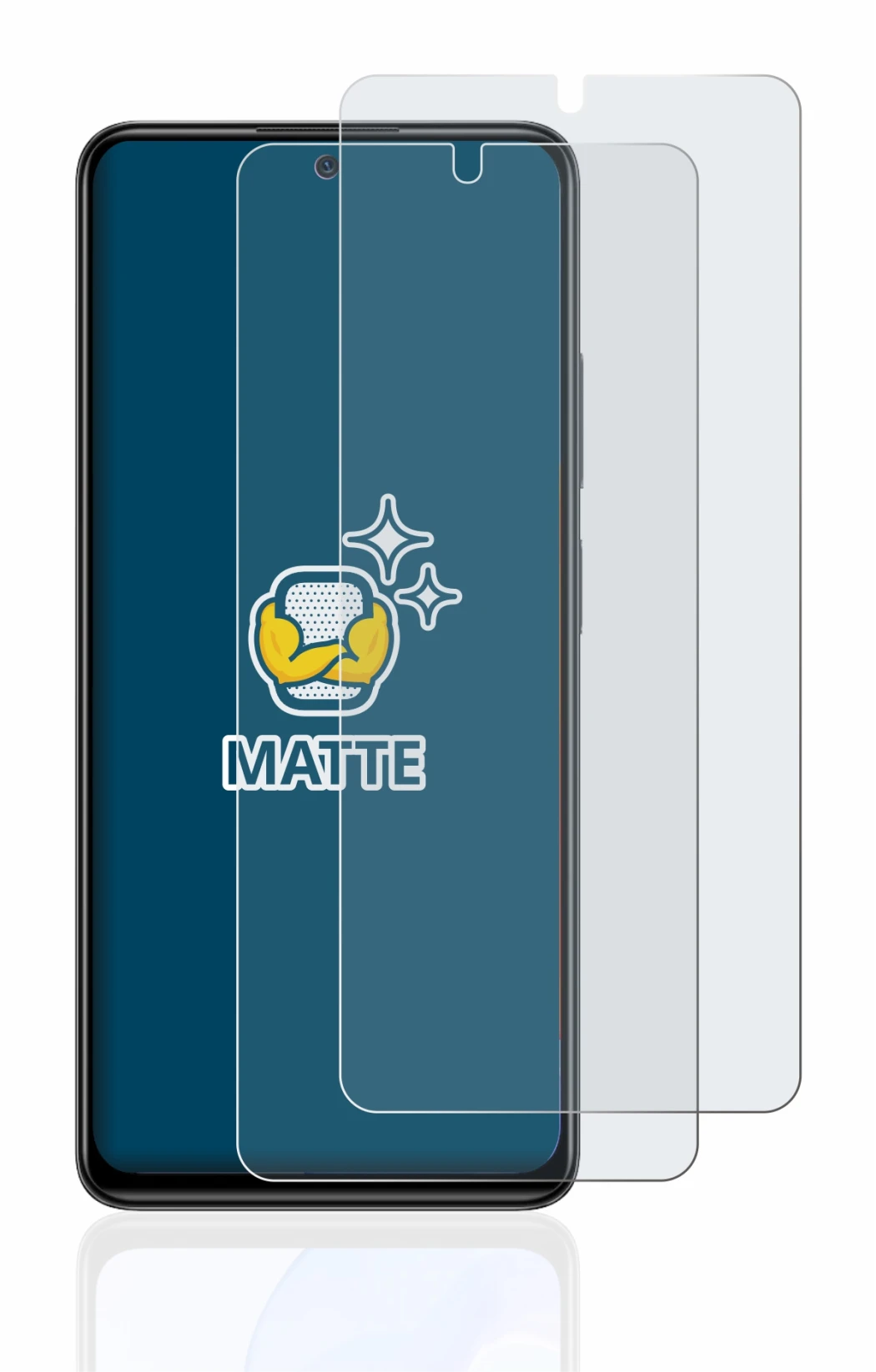 Abbildung des Geräts Xiaomi Redmi Note 11 Pro 5G mit einer Vielzahl des Displayschutzes.