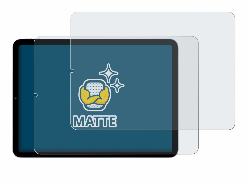 Abbildung des Geräts Apple iPad Air 5 WiFi 2022 (5. Gen.) mit einer Vielzahl des Displayschutzes.