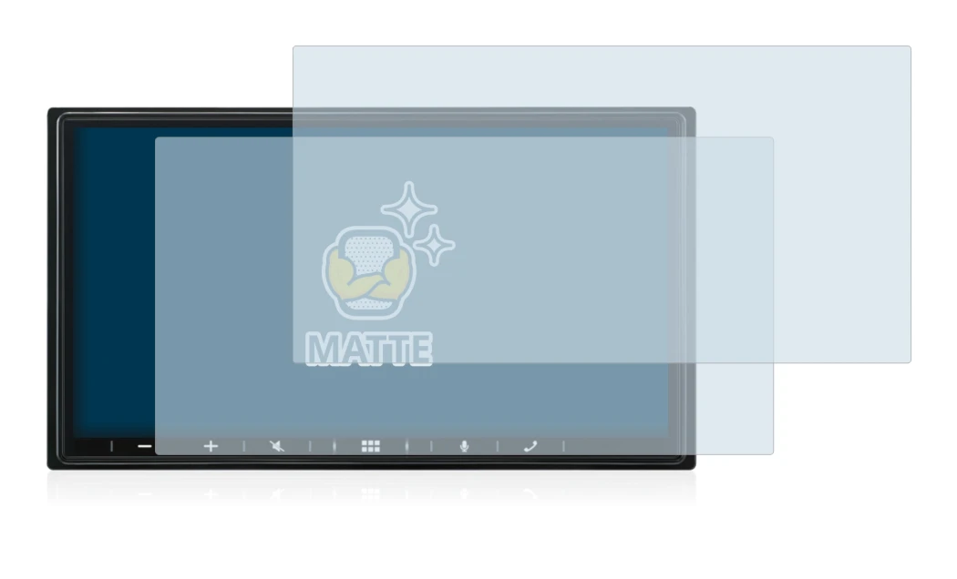 Abbildung des Geräts Alpine iLX-W690D mit einer Vielzahl des Displayschutzes.