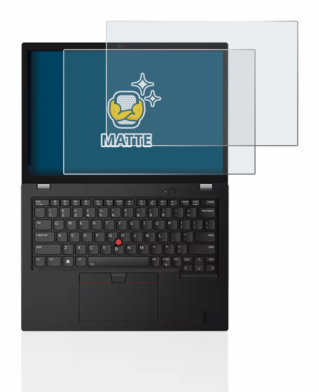 Abbildung des Geräts Lenovo Thinkpad L13 Gen 3 mit einer Vielzahl des Displayschutzes.