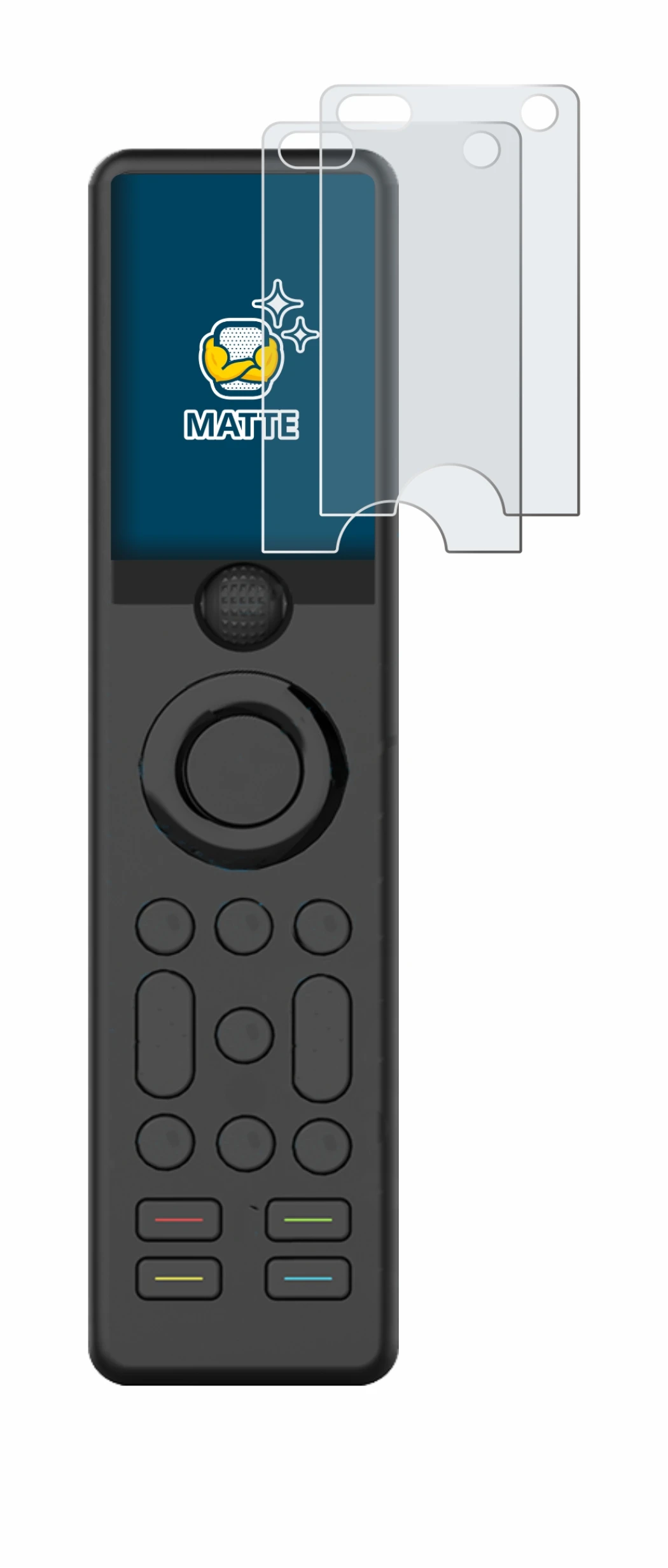 Abbildung des Geräts Sofabaton X1 mit einer Vielzahl des Displayschutzes.