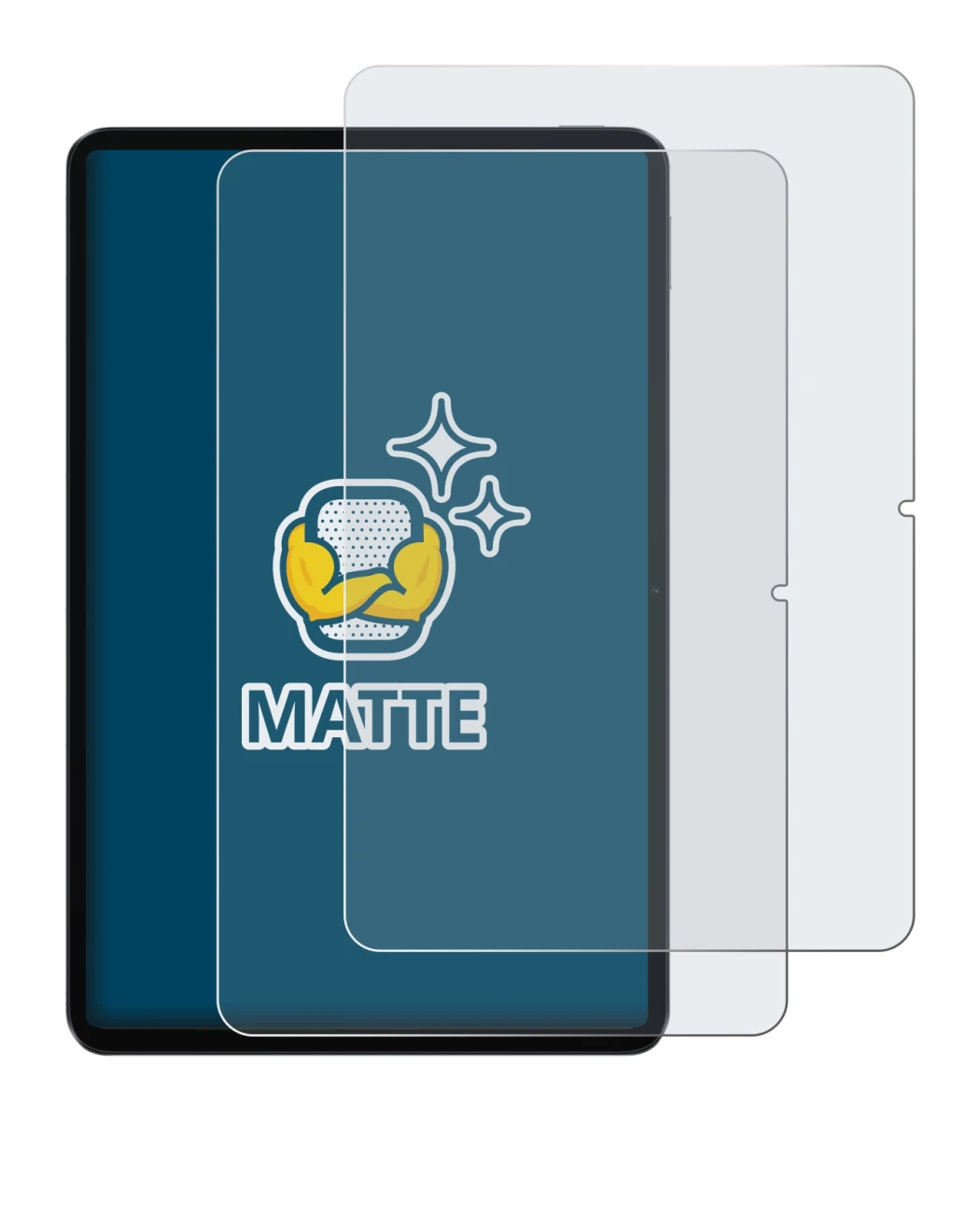 Abbildung des Geräts Xiaomi Pad 6 mit einer Vielzahl des Displayschutzes.