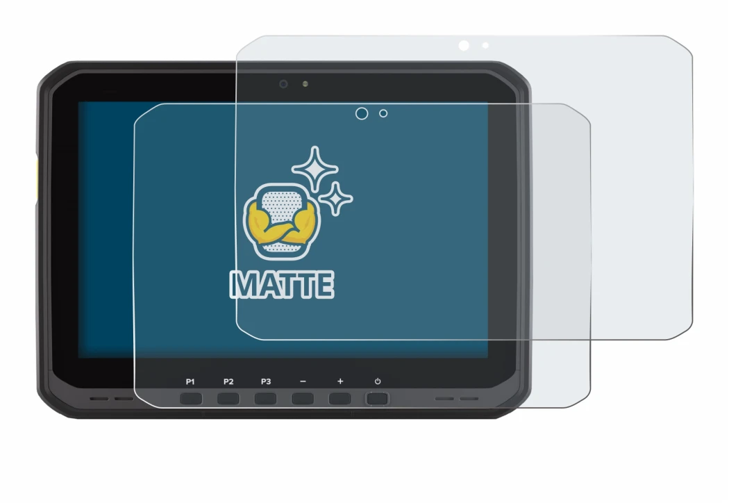 Abbildung des Geräts Zebra ET60 mit einer Vielzahl des Displayschutzes.
