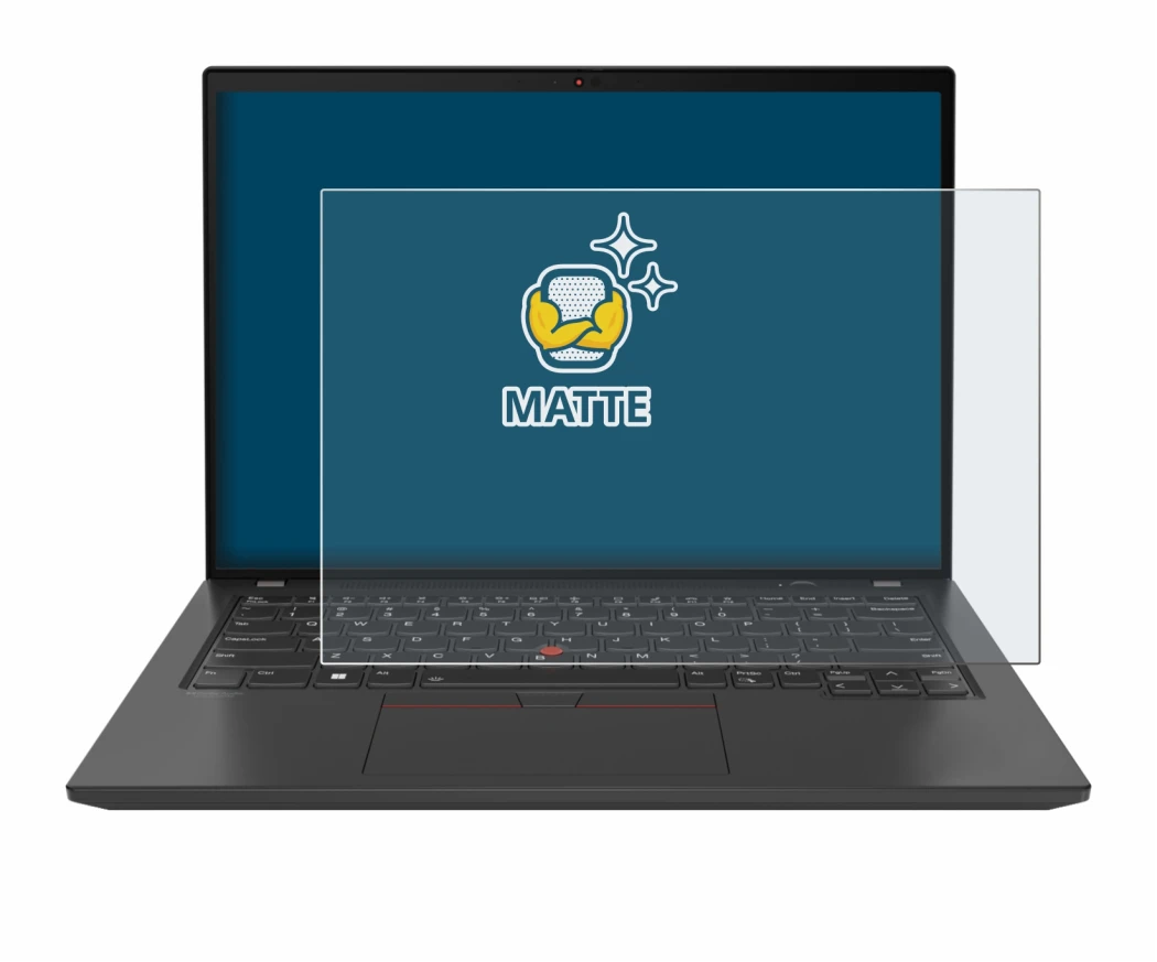Abbildung des Geräts Lenovo ThinkPad T16 Gen 3 mit einer Vielzahl des Displayschutzes.