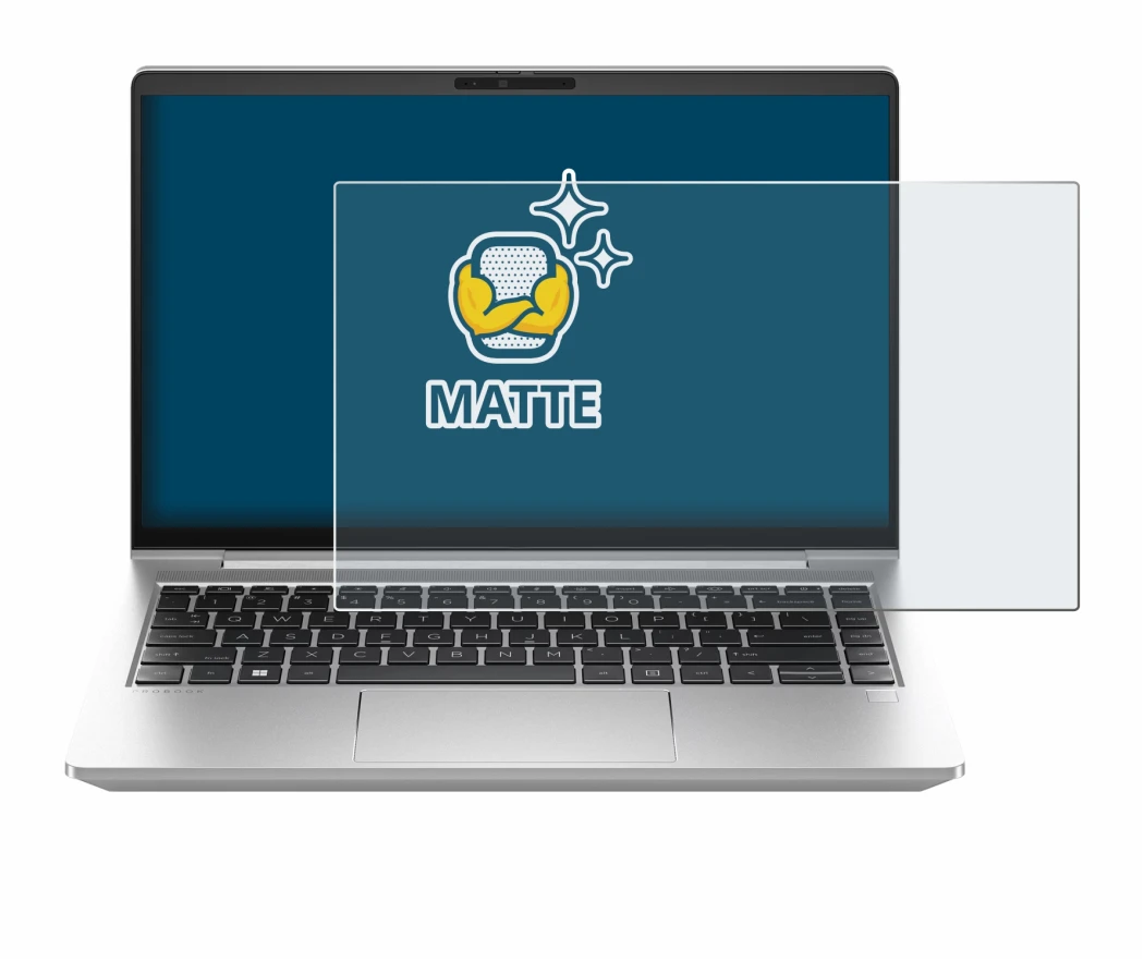 Abbildung des Geräts HP ProBook 440 G10 mit einer Vielzahl des Displayschutzes.