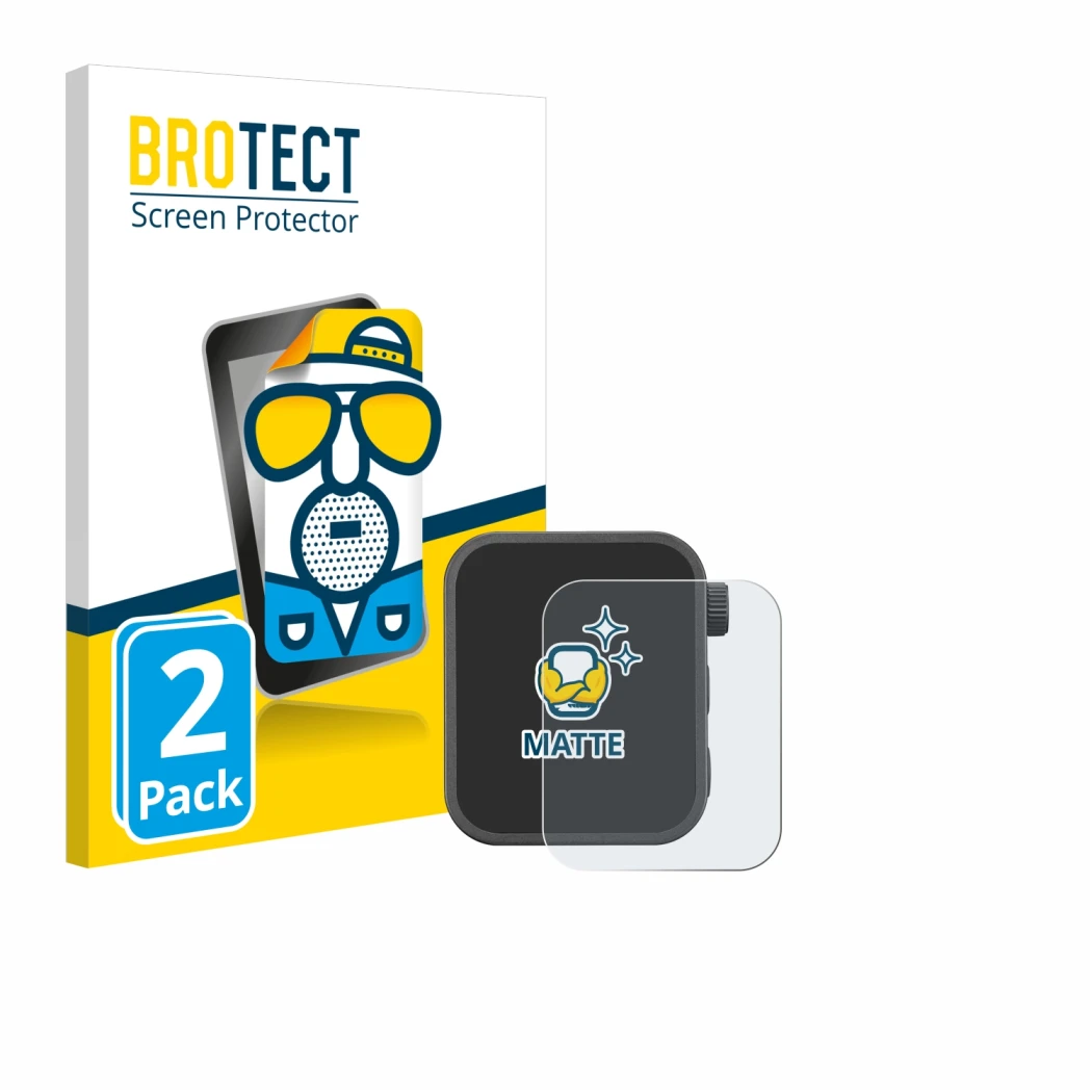 Vorderseite einer Produktverpackung mit dem Markenlogo BROTECT. Daneben ist das Gerät Godox X3 mit dem zugehörigen Displayschu