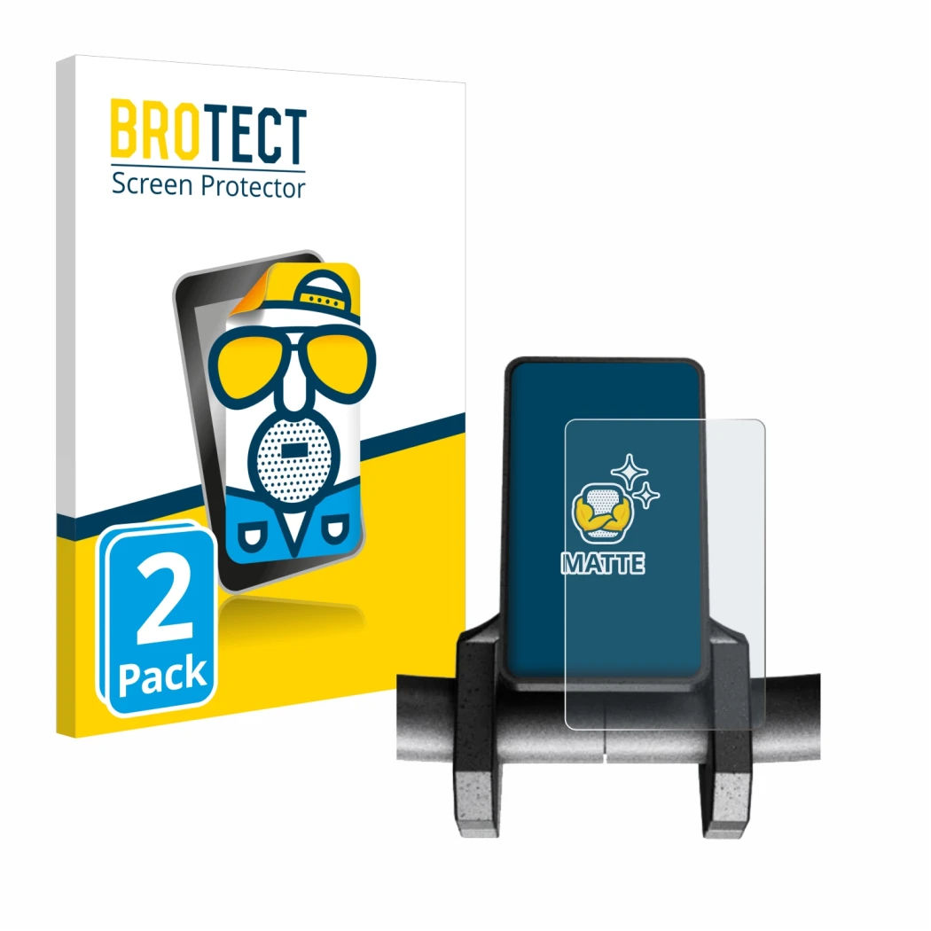 Vorderseite einer Produktverpackung mit dem Markenlogo BROTECT. Daneben ist das Gerät Joyor S8-S V1 mit dem zugehörigen Displa