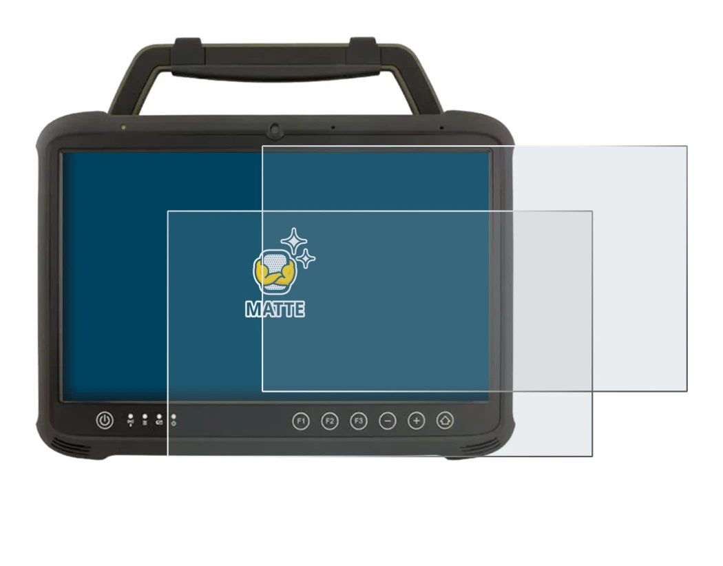 Abbildung des Geräts Winmate M133WK mit einer Vielzahl des Displayschutzes.