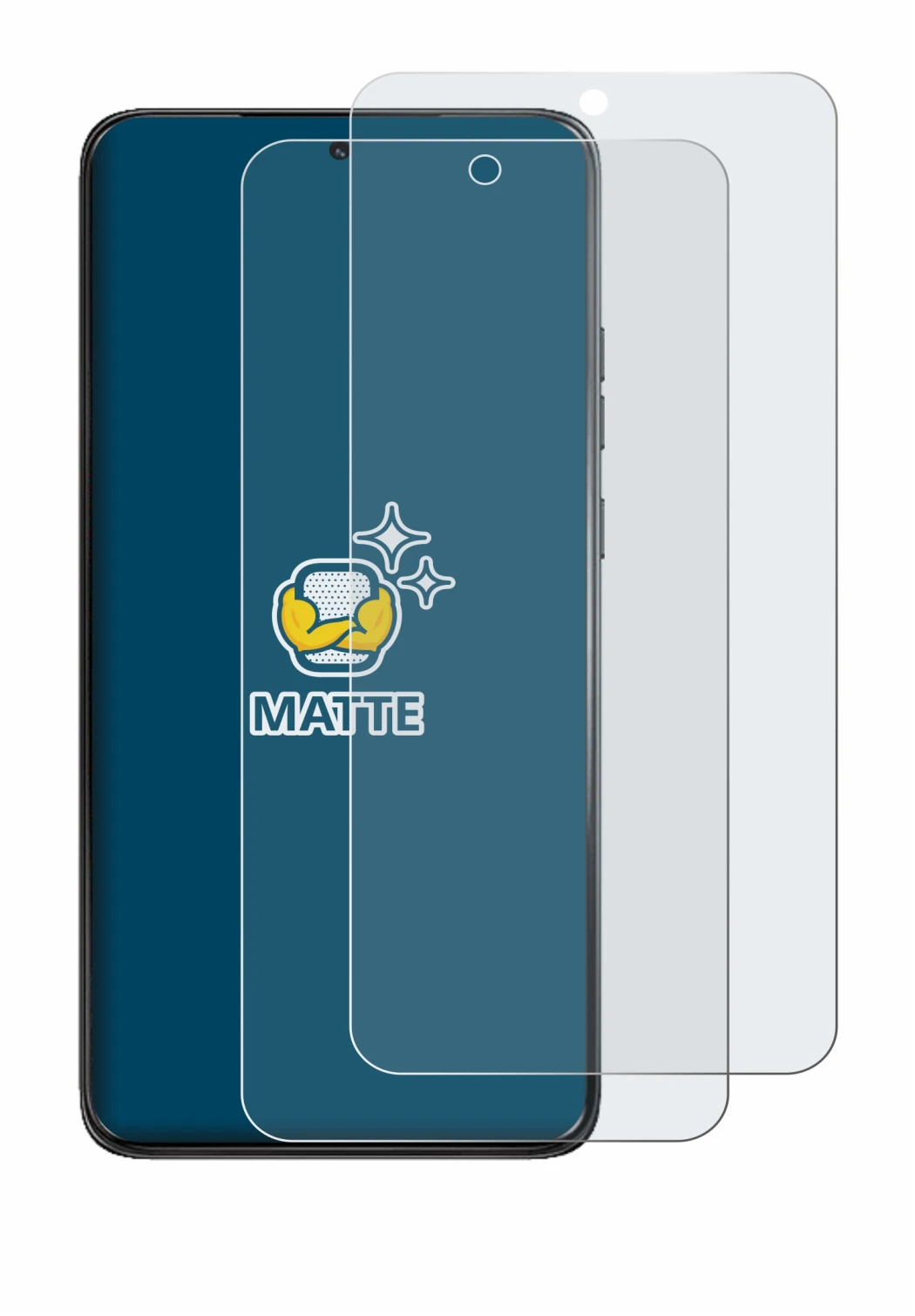 Abbildung des Geräts Motorola ThinkPhone 25 mit einer Vielzahl des Displayschutzes.