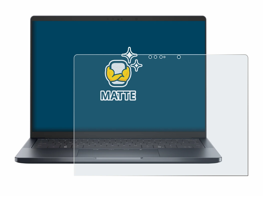 Abbildung des Geräts Dell Pro 14 Premium PA14250 Touch mit einer Vielzahl des Displayschutzes.