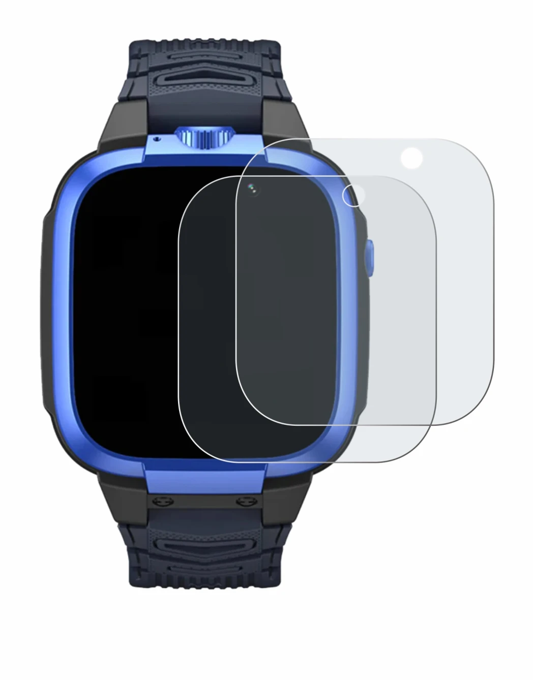 Abbildung des Geräts Xiaomi Mibro Kids Z3 mit einer Vielzahl des Displayschutzes.