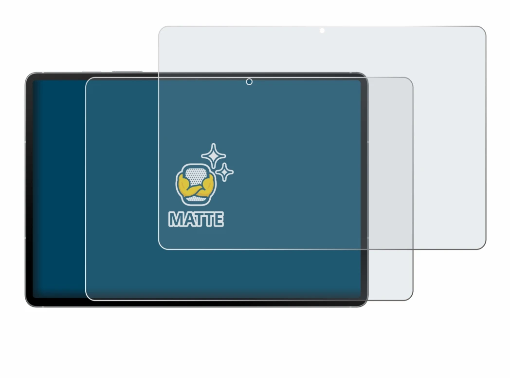 Abbildung des Geräts Samsung Galaxy Tab S10 FE 5G mit einer Vielzahl des Displayschutzes.