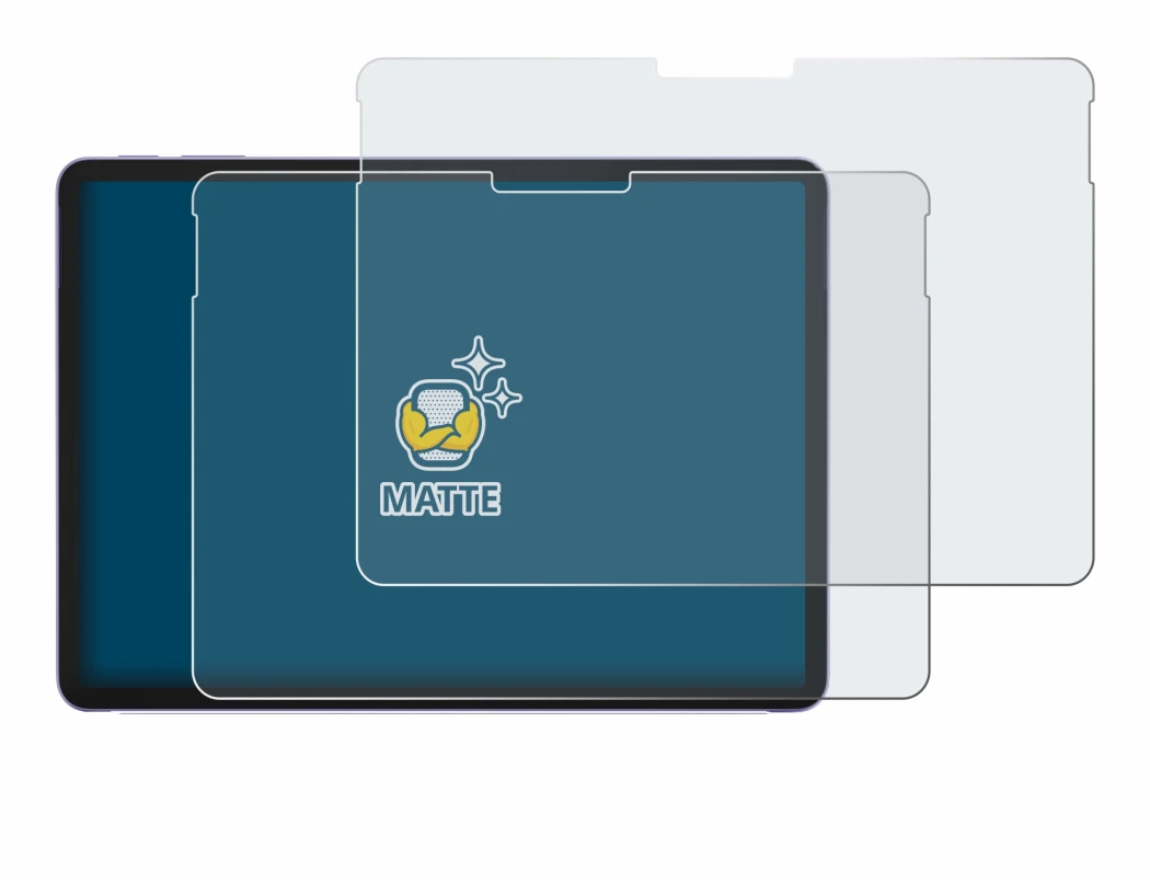 Abbildung des Geräts Microsoft Surface Pro 12 mit einer Vielzahl des Displayschutzes.