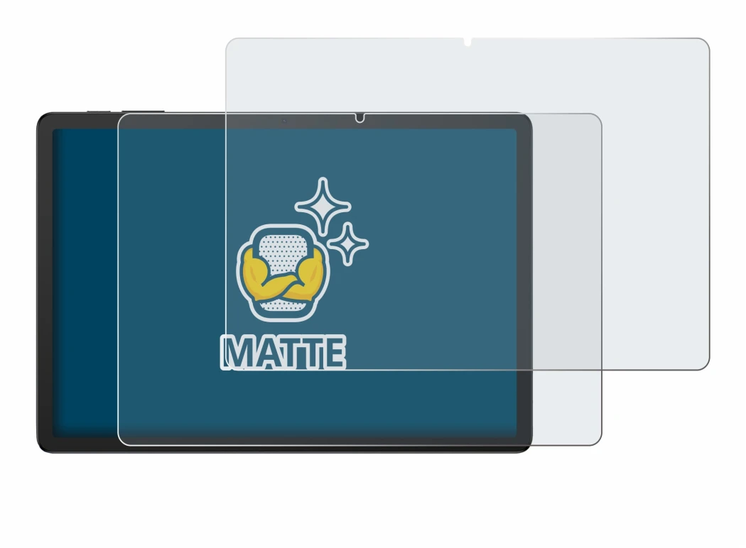 Abbildung des Geräts Doogee Tab G6 Plus mit einer Vielzahl des Displayschutzes.