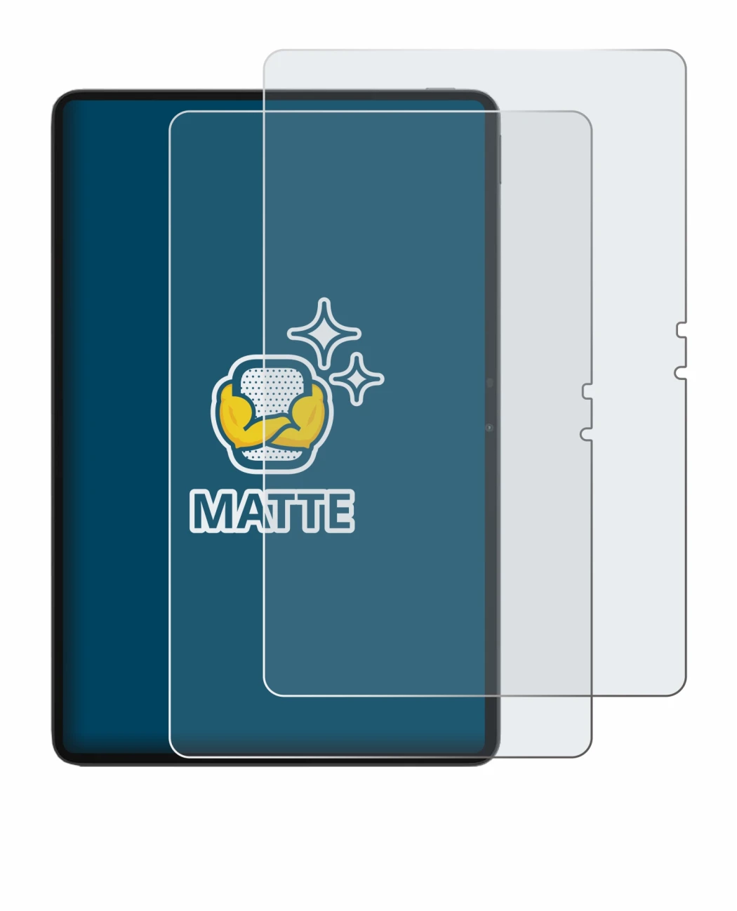 Abbildung des Geräts Blackview MEGA 3 mit einer Vielzahl des Displayschutzes.