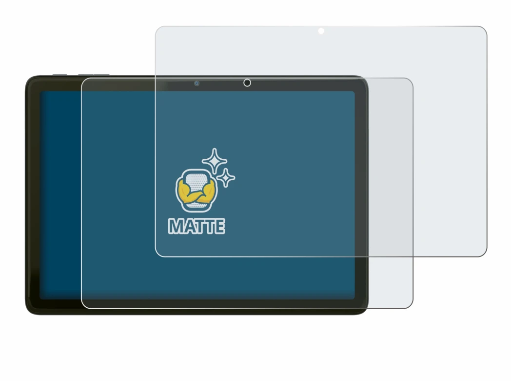 Abbildung des Geräts VALE Tablet V10A mit einer Vielzahl des Displayschutzes.
