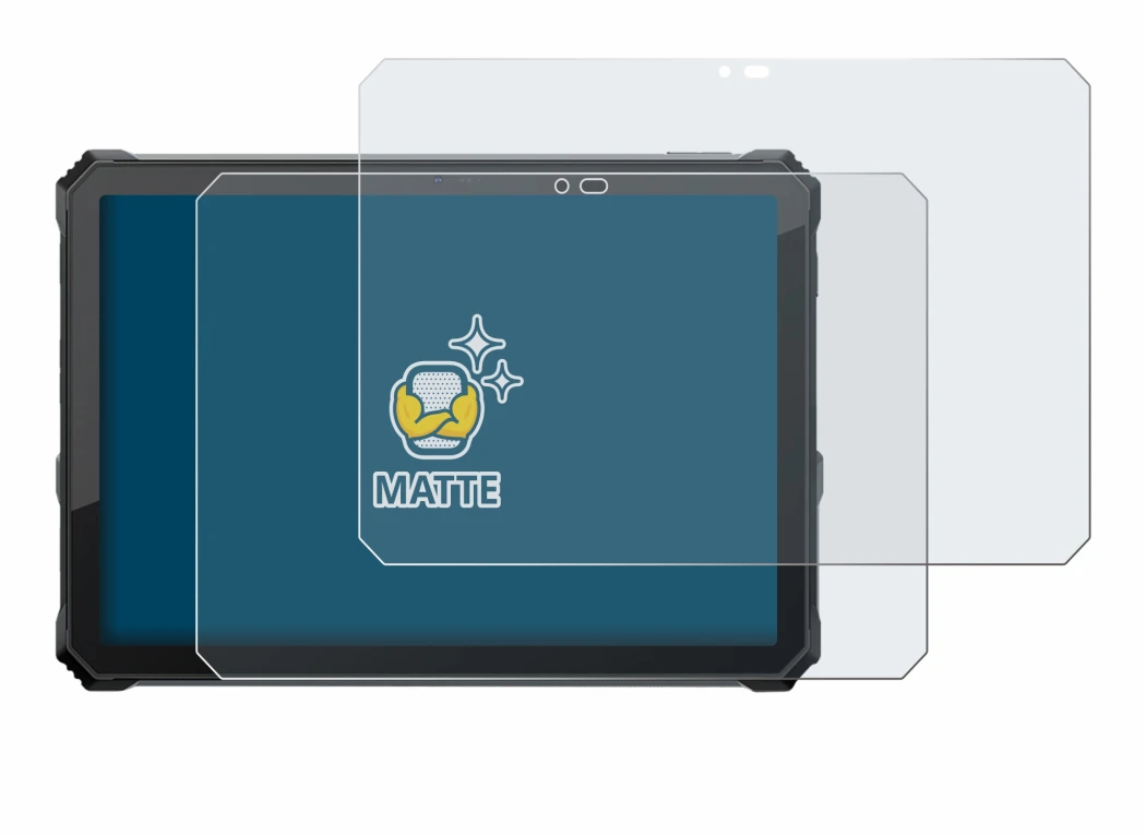 Abbildung des Geräts Blackview Active 12 Pro mit einer Vielzahl des Displayschutzes.