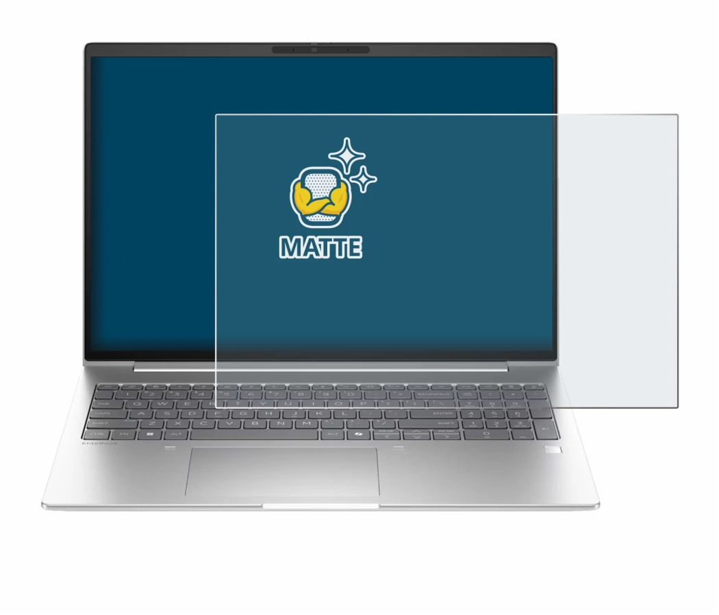 Abbildung des Geräts HP EliteBook 6 G1i 16 mit einer Vielzahl des Displayschutzes.