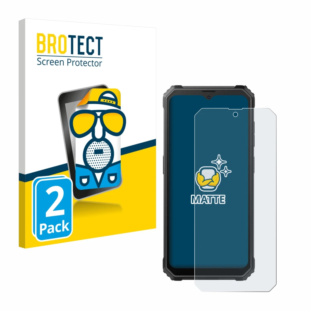 Vorderseite einer Produktverpackung mit dem Markenlogo BROTECT. Daneben ist das Gerät Blackview BV4800 SE mit dem zugehörigen 