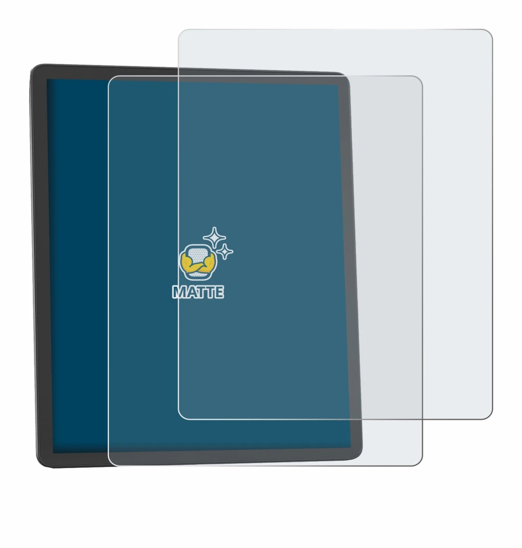 Abbildung des Geräts Amazon Kindle Scribe 2025 mit einer Vielzahl des Displayschutzes.