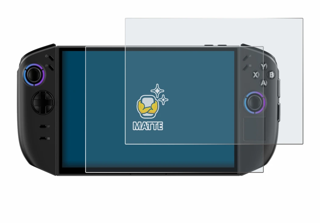 Abbildung des Geräts Lenovo Legion Go Gen 2 mit einer Vielzahl des Displayschutzes.