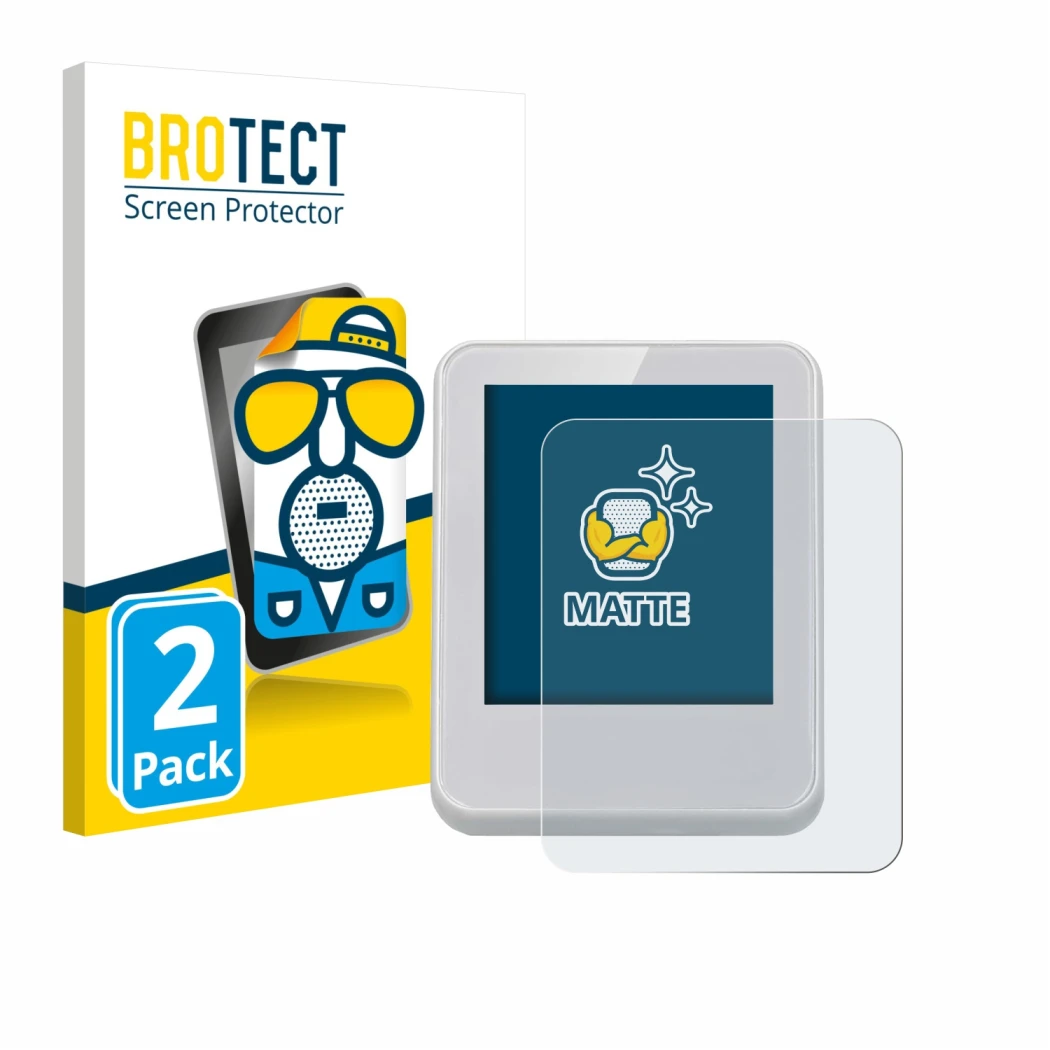 Vorderseite einer Produktverpackung mit dem Markenlogo BROTECT. Daneben ist das Gerät Bresser ClimaTemp Digitales Raumthermome