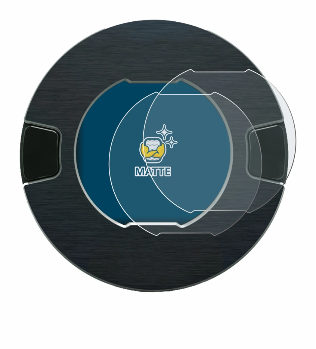 Abbildung des Geräts OOONO P-DISC NO1 mit einer Vielzahl des Displayschutzes.