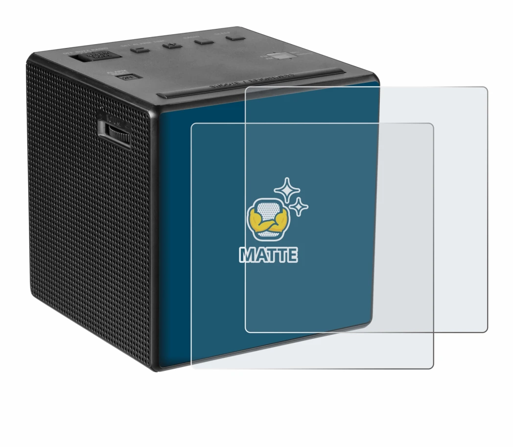 Abbildung des Geräts Sony ICF-C1 mit einer Vielzahl des Displayschutzes.