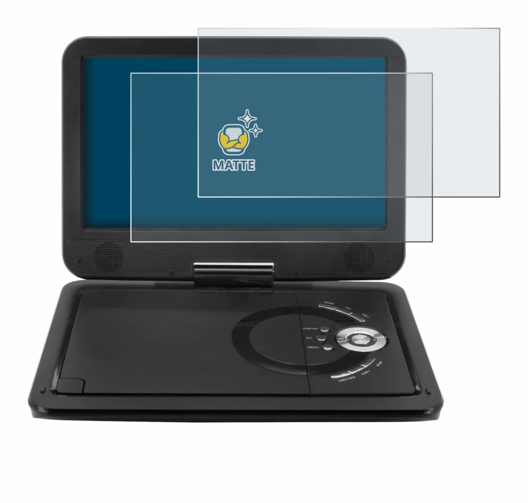 Abbildung des Geräts Soundmaster PDB1910SW DVD Player mit einer Vielzahl des Displayschutzes.