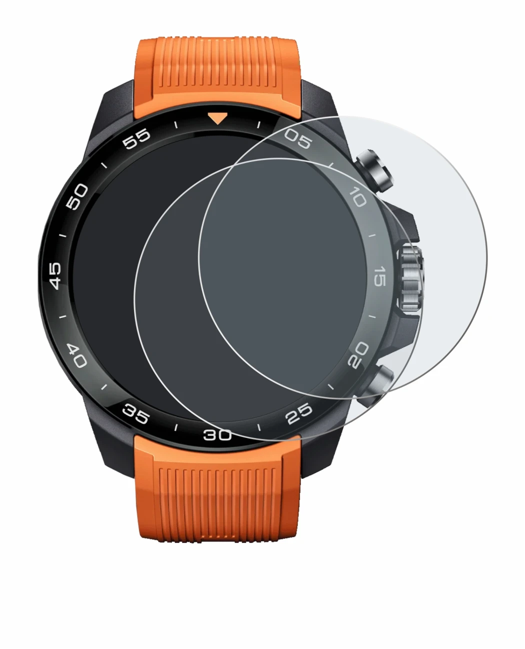 Abbildung des Geräts Xiaomi Mibro GS Explorer S mit einer Vielzahl des Displayschutzes.