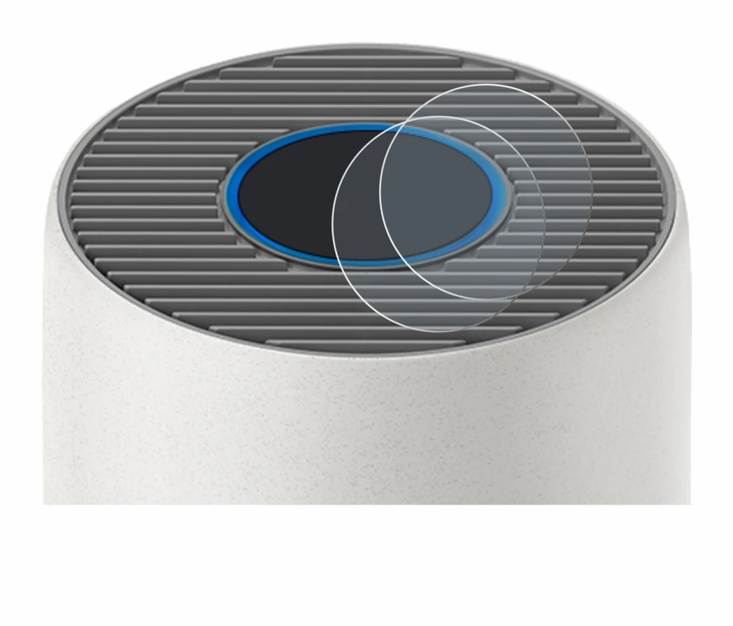 Abbildung des Geräts Philips 2000i Series AC2939 mit einer Vielzahl des Displayschutzes.