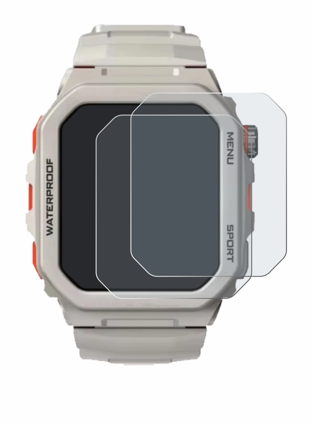 Abbildung des Geräts Rogbid Tank G2 mit einer Vielzahl des Displayschutzes.