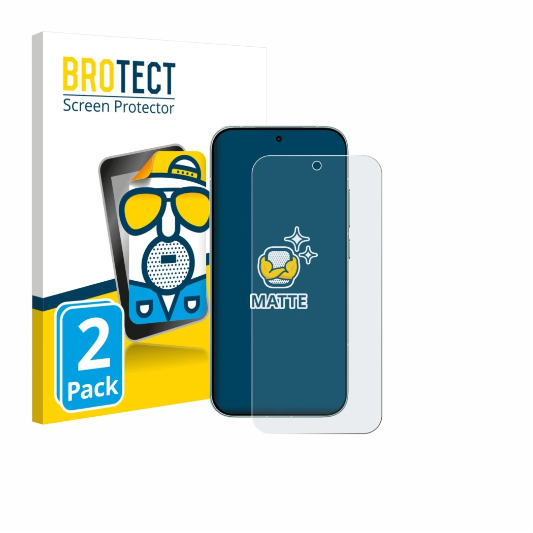 Vorderseite einer Produktverpackung mit dem Markenlogo BROTECT. Daneben ist das Gerät Xiaomi Redmi Turbo 5 mit dem zugehörigen