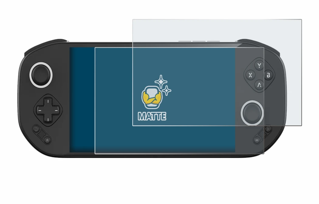 Abbildung des Geräts MANGMI Pocket Max mit einer Vielzahl des Displayschutzes.