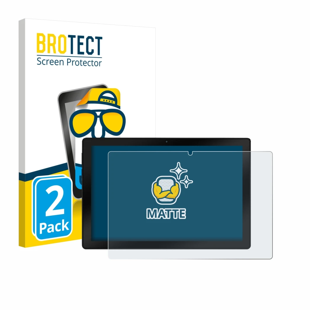 Vorderseite einer Produktverpackung mit dem Markenlogo BROTECT. Daneben ist das Gerät Wqplo WPLA10 mit dem zugehörigen Display