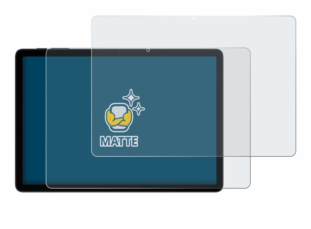 Abbildung des Geräts Doogee Tab A9+ mit einer Vielzahl des Displayschutzes.