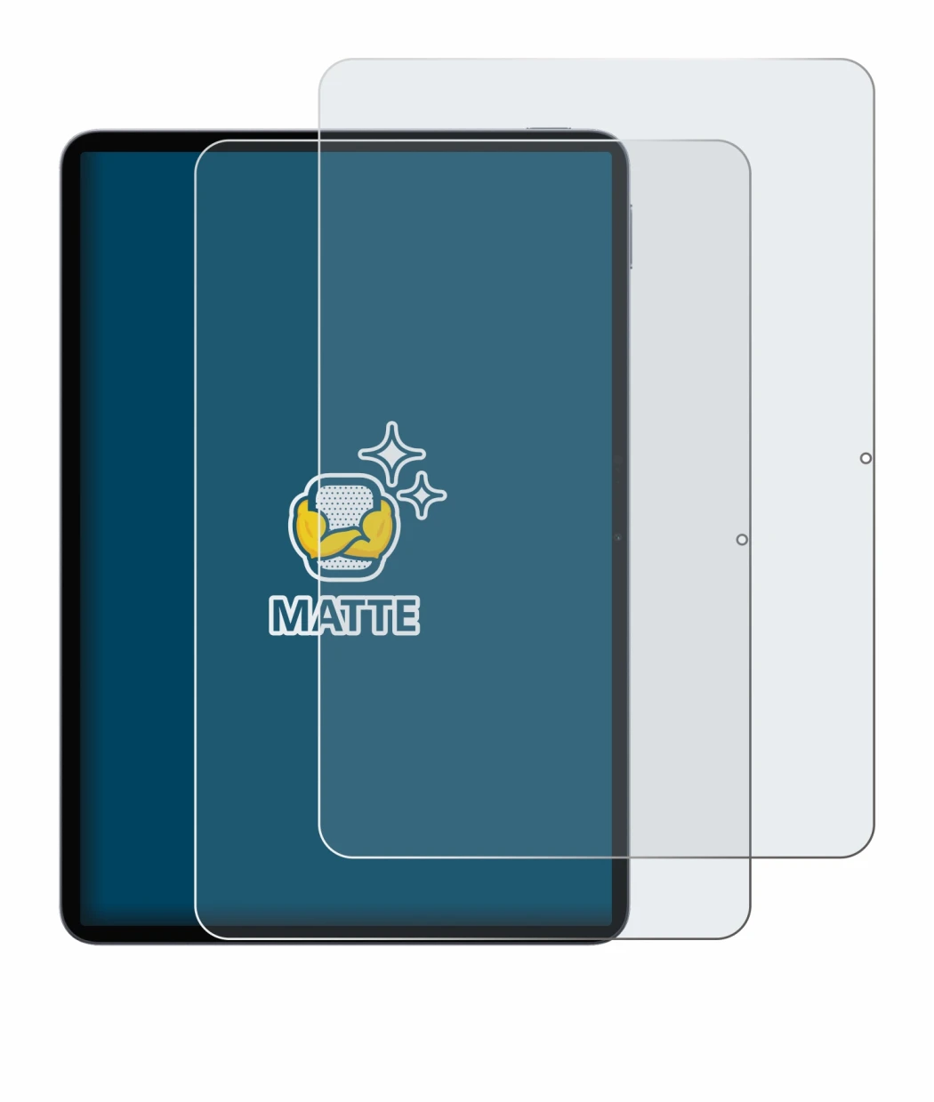 Abbildung des Geräts Xiaomi Pad 8 mit einer Vielzahl des Displayschutzes.