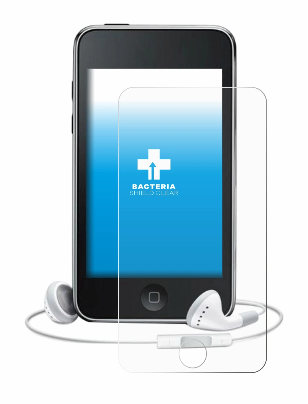 Abbildung des Geräts Apple iPod Touch (3. Gen.) mit einer Vielzahl des Displayschutzes.