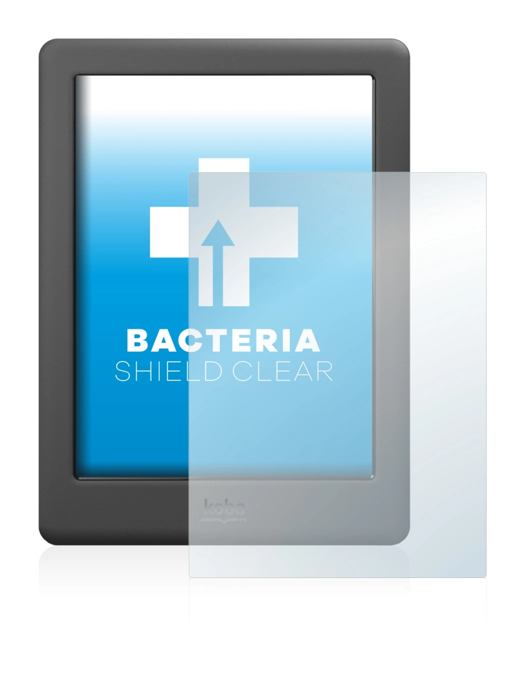 Abbildung des Geräts Kobo Glo HD mit einer Vielzahl des Displayschutzes.