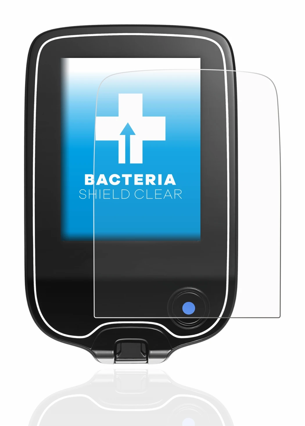 Abbildung des Geräts Freestyle Libre mit einer Vielzahl des Displayschutzes.