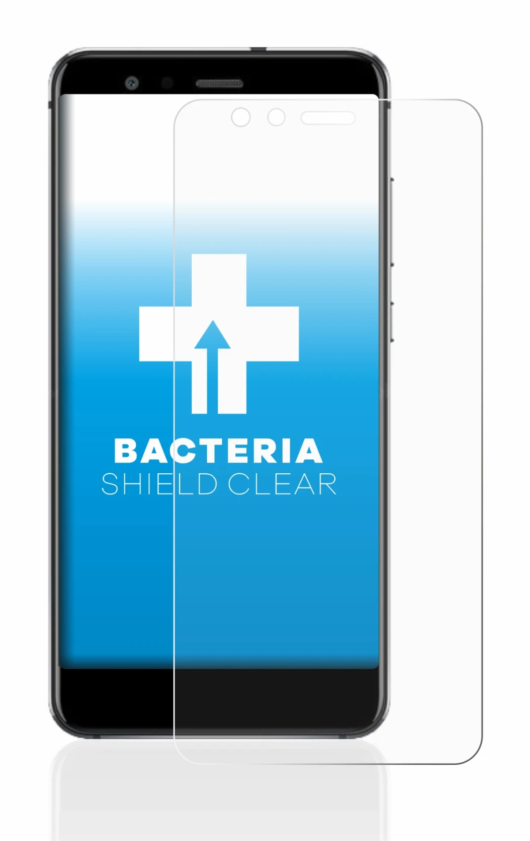 Abbildung des Geräts Huawei P10 Lite mit einer Vielzahl des Displayschutzes.