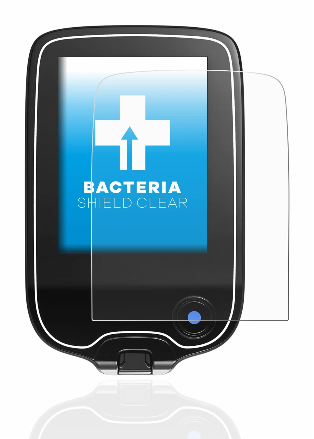 Abbildung des Geräts Freestyle Libre 2 mit einer Vielzahl des Displayschutzes.